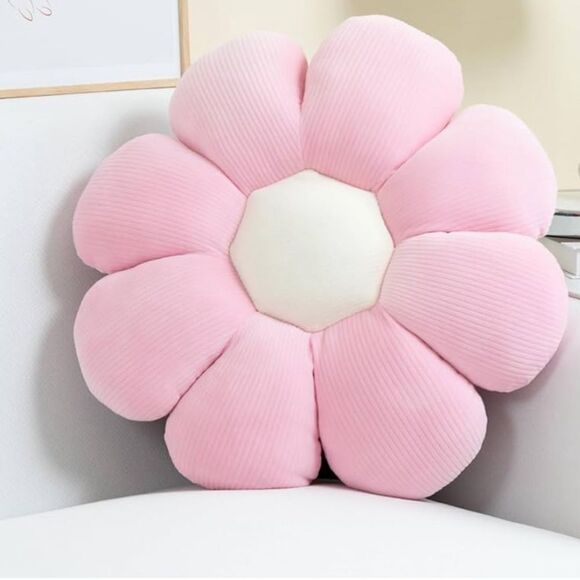 New Sioloc pink and white oversized decorative pillow. 34x34 - Picture 1 of 1